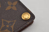 Auth Louis Vuitton Monogram Porte Cartes Credit Pression M60937 Card Case 0444K