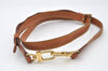 Authentic Louis Vuitton Leather Shoulder Strap Beige 40-46.9" LV 0447J