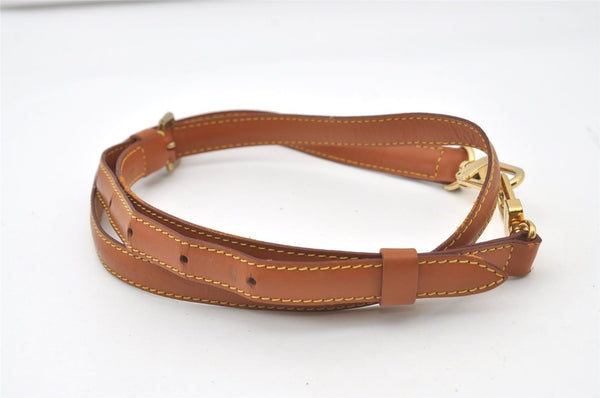 Authentic Louis Vuitton Leather Shoulder Strap Beige 40-46.9" LV 0447J