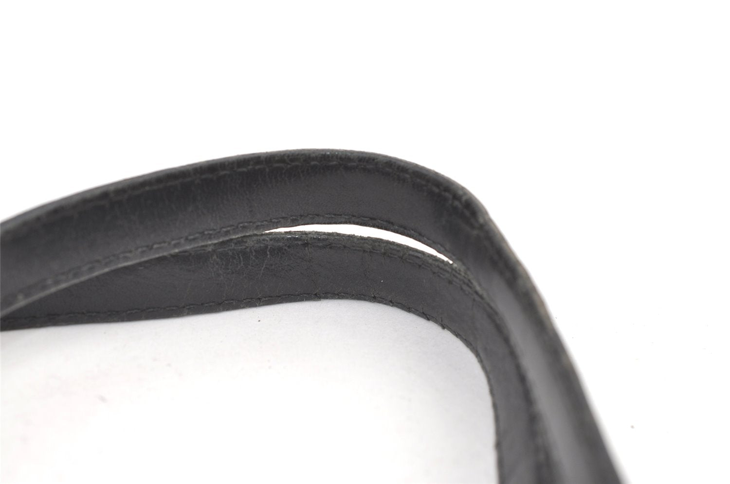 Authentic GUCCI Vintage Shoulder Tote Bag GG Canvas Leather 0021098 Black 0449K