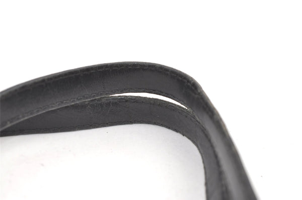 Authentic GUCCI Vintage Shoulder Tote Bag GG Canvas Leather 0021098 Black 0449K