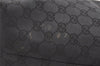 Authentic GUCCI Vintage Shoulder Tote Bag GG Canvas Leather 0021098 Black 0449K