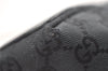Authentic GUCCI Vintage Shoulder Tote Bag GG Canvas Leather 0021098 Black 0449K