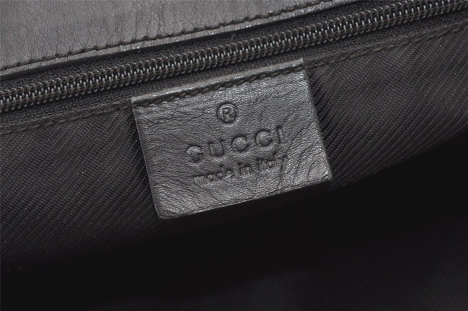 Authentic GUCCI Vintage Shoulder Tote Bag GG Canvas Leather 0021098 Black 0449K