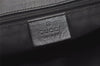 Authentic GUCCI Vintage Shoulder Tote Bag GG Canvas Leather 0021098 Black 0449K