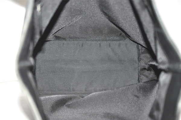 Authentic GUCCI Vintage Shoulder Tote Bag GG Canvas Leather 0021098 Black 0449K