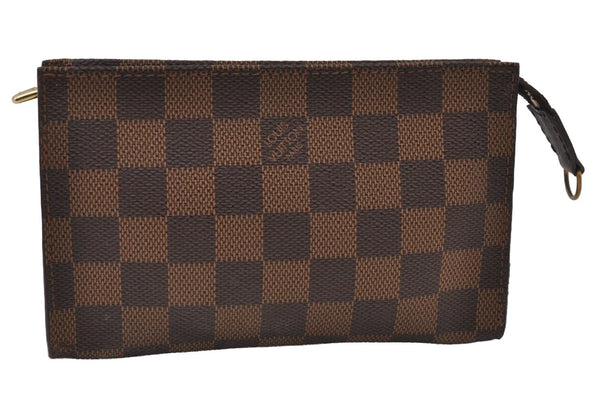 Authentic Louis Vuitton Damier Marais Bucket Pouch Purse Clutch LV 0450J