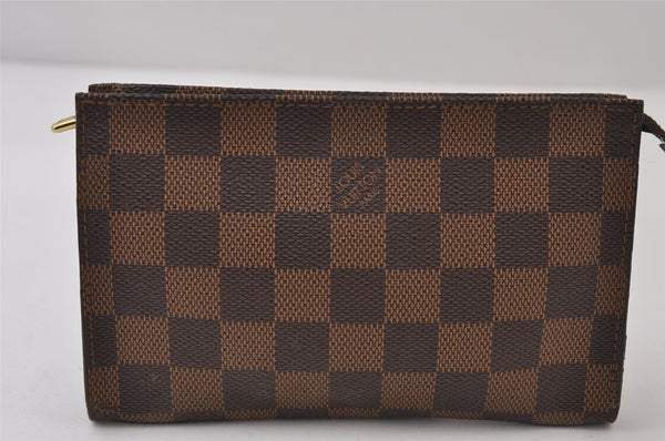 Authentic Louis Vuitton Damier Marais Bucket Pouch Purse Clutch LV 0450J