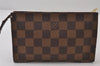 Authentic Louis Vuitton Damier Marais Bucket Pouch Purse Clutch LV 0450J