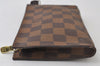 Authentic Louis Vuitton Damier Marais Bucket Pouch Purse Clutch LV 0450J
