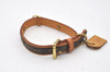 Auth Louis Vuitton Monogram Collier Baxter PM Leash Baxter MM M58072 LV 0451J