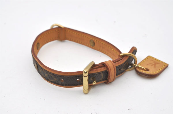 Auth Louis Vuitton Monogram Collier Baxter PM Leash Baxter MM M58072 LV 0451J