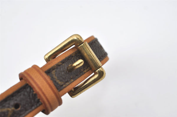 Auth Louis Vuitton Monogram Collier Baxter PM Leash Baxter MM M58072 LV 0451J