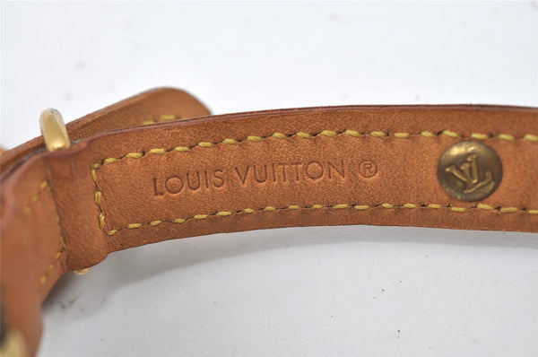 Auth Louis Vuitton Monogram Collier Baxter PM Leash Baxter MM M58072 LV 0451J