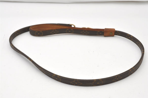Auth Louis Vuitton Monogram Collier Baxter PM Leash Baxter MM M58072 LV 0451J
