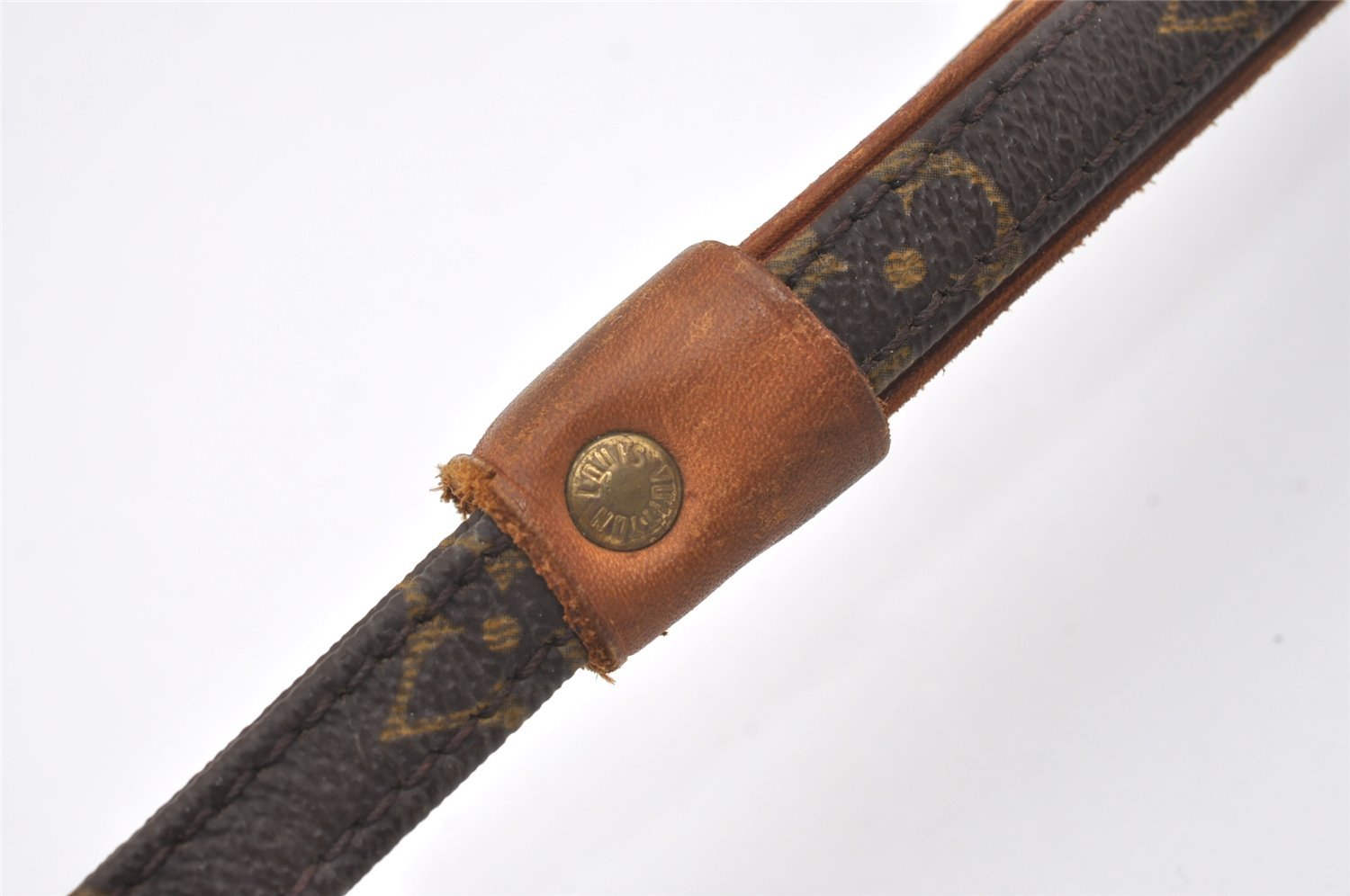 Auth Louis Vuitton Monogram Collier Baxter PM Leash Baxter MM M58072 LV 0451J