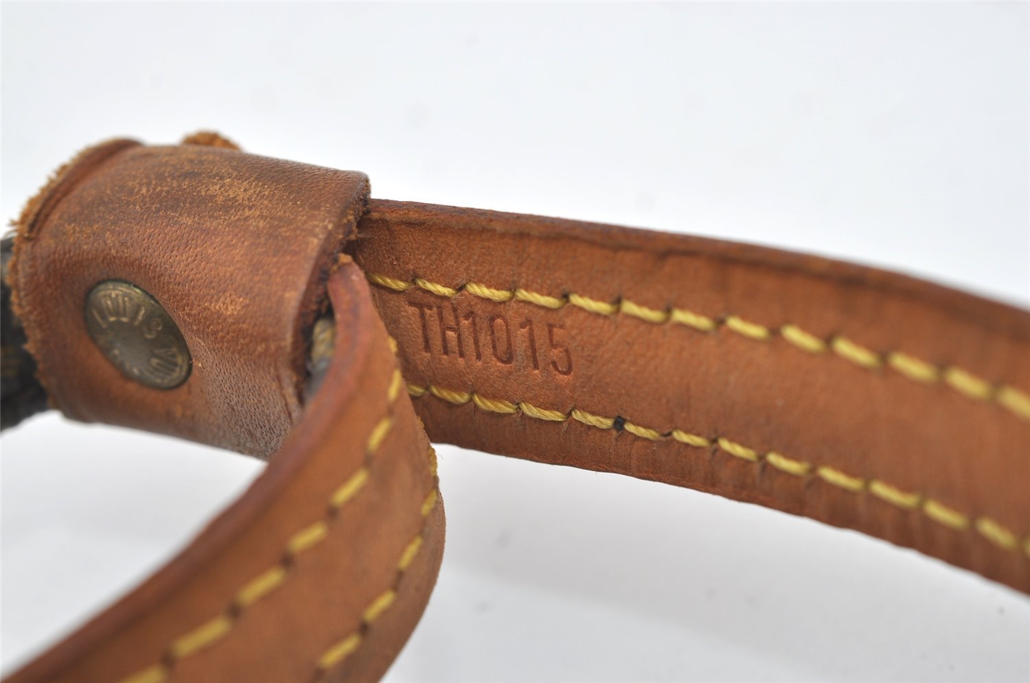 Auth Louis Vuitton Monogram Collier Baxter PM Leash Baxter MM M58072 LV 0451J