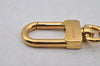 Authentic Louis Vuitton Charm Key Chain Anokre Gold M62698 LV 0452J