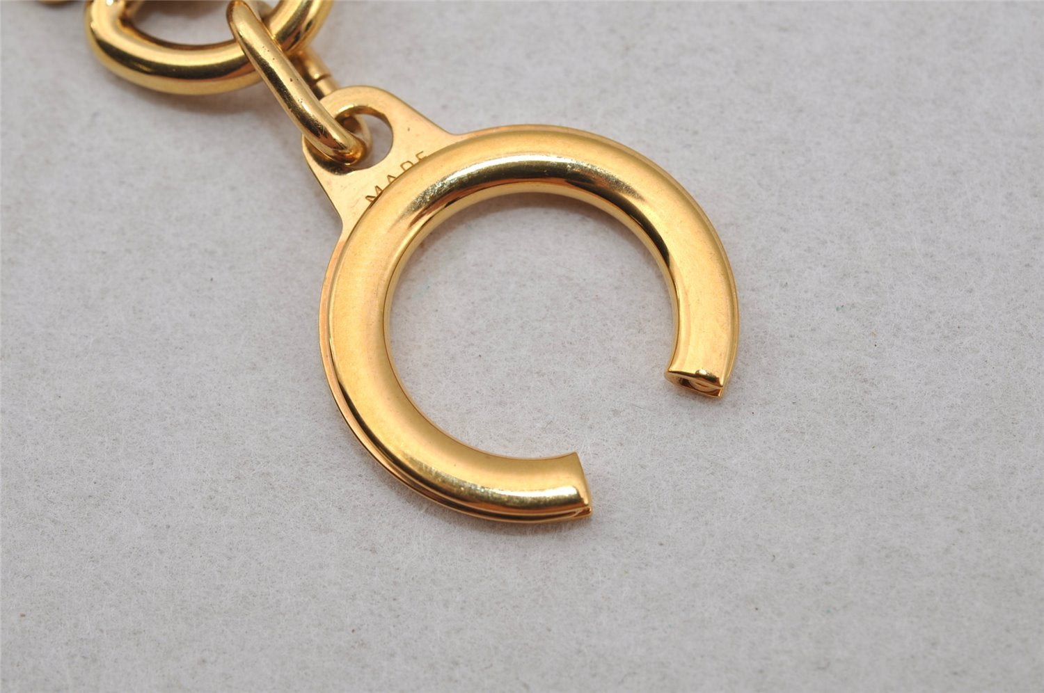 Authentic Louis Vuitton Charm Key Chain Anokre Gold M62698 LV 0452J