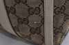 Authentic GUCCI Abbey Hand Boston Bag GG Canvas Leather Brown 130942 Junk 0452K