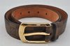 Auth Louis Vuitton Damier Ceinture Ellipse Belt 100cm 39.4" Brown M6995 LV 0453J