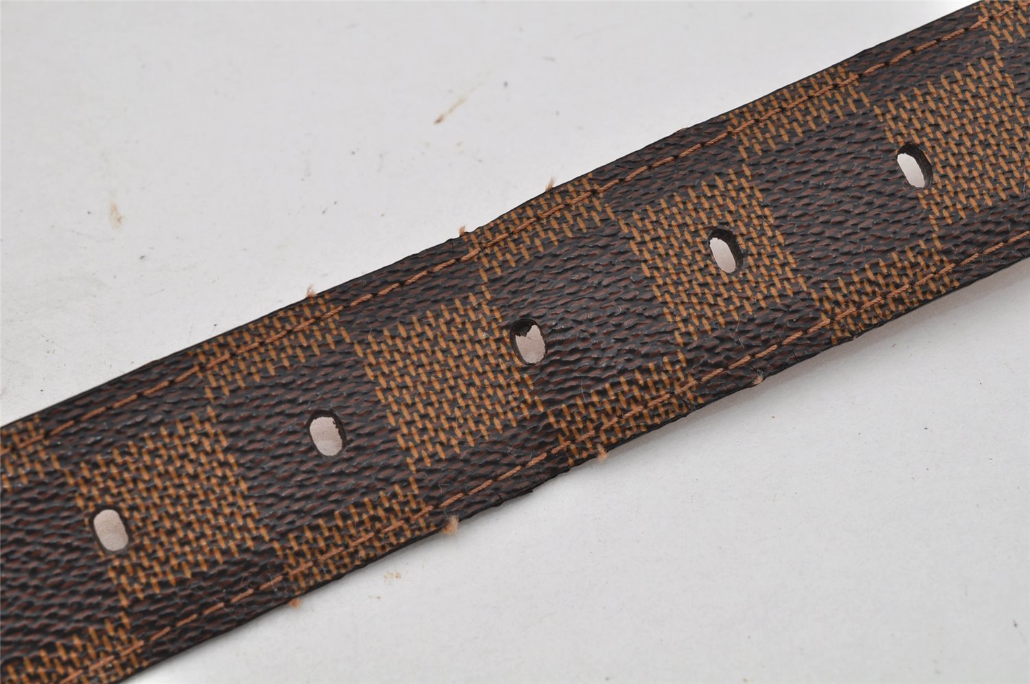 Auth Louis Vuitton Damier Ceinture Ellipse Belt 100cm 39.4