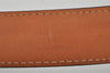 Auth Louis Vuitton Damier Ceinture Ellipse Belt 100cm 39.4" Brown M6995 LV 0453J