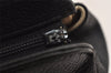 Authentic CHANEL Caviar Skin CC Logo Cosmetic Pouch Purse Black Junk 0453K