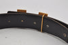 Authentic HERMES Constance Leather Belt Size 65cm 25.6" Brown Black 0454J