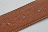 Authentic HERMES Constance Leather Belt Size 65cm 25.6" Brown Black 0454J