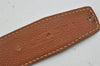 Authentic HERMES Constance Leather Belt Size 65cm 25.6" Brown Black 0454J