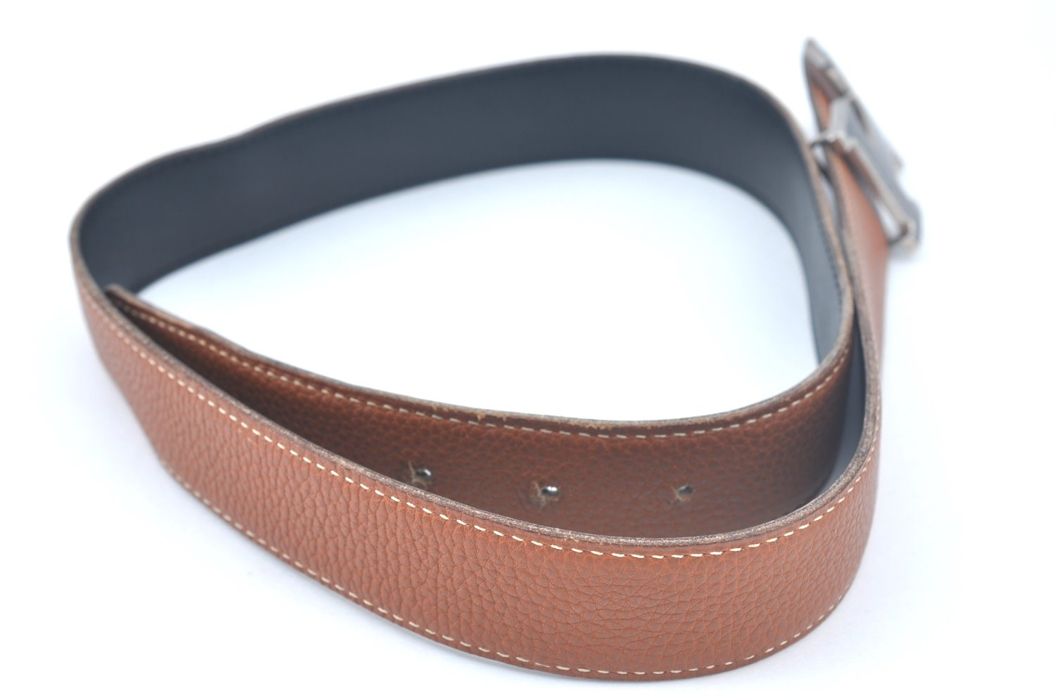 Authentic HERMES Constance Leather Belt Size 80cm 31.5-33.5