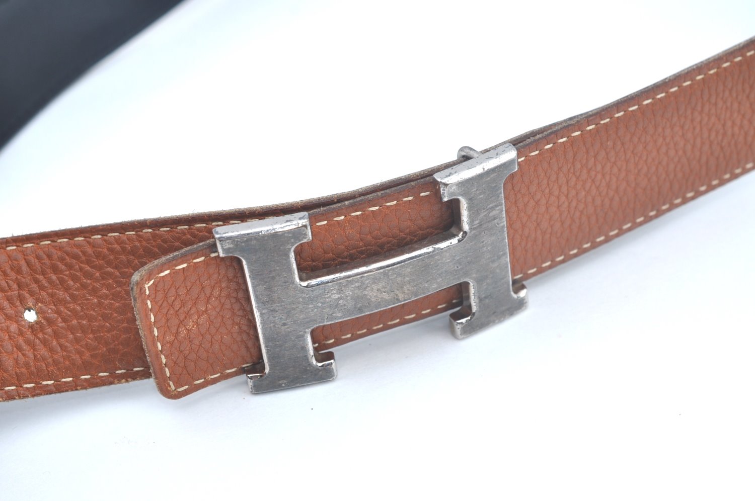 Authentic HERMES Constance Leather Belt Size 80cm 31.5-33.5