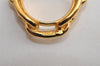 Authentic HERMES Scarf Ring Chaine d'Ancre Chain Design Gold Tone 0455K