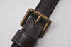 Authentic Louis Vuitton Leather Shoulder Strap Brown 40.9-47.8" LV 0456J