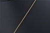 Authentic Christian Dior Gold Tone Chain Rhinestone Pendant Necklace CD 0456K