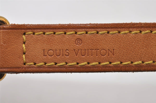 Authentic Louis Vuitton Leather Shoulder Strap Beige 46.3" LV 0458J