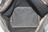 Authentic FENDI Vintage Nylon Leather Hand Tote Bag Black 0459J