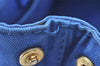 Authentic PRADA Vintage Canapa SS Canvas Tote Hand Bag Purse Blue 0462J