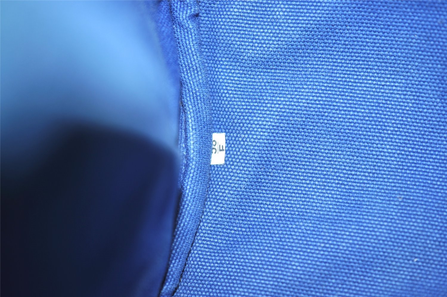 Authentic PRADA Vintage Canapa SS Canvas Tote Hand Bag Purse Blue 0462J