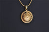 Authentic YVES SAINT LAURENT Logo Motif Necklace Chain Pendant Gold 0462K