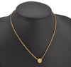 Authentic Christian Dior Gold Tone Chain Rhinestone Pendant Necklace CD 0463K