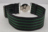 Authentic PRADA Nylon Tessuto Leather Belt Size 95cm 37.4" Black 0465J