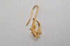 Authentic Christian Dior Logo Motif Clip-On Earrings Gold Tone 3Set CD 0465K