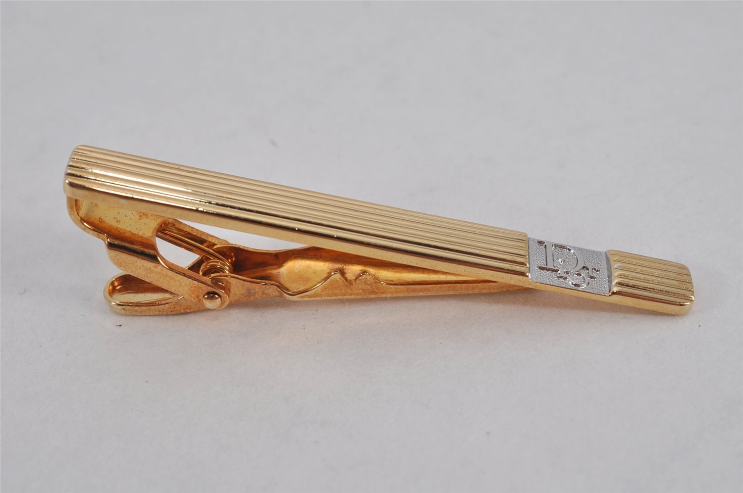 Authentic Christian Dior Vintage Tie Pin Gold Tone CD 0466K