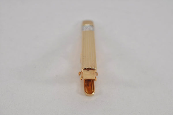 Authentic Christian Dior Vintage Tie Pin Gold Tone CD 0466K