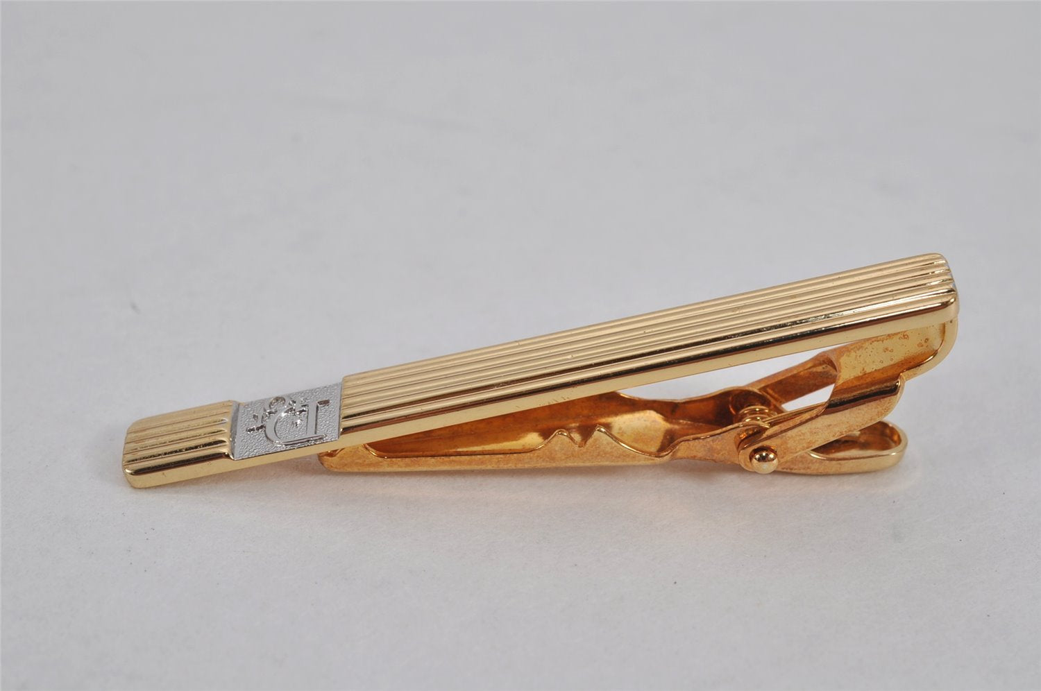 Authentic Christian Dior Vintage Tie Pin Gold Tone CD 0466K