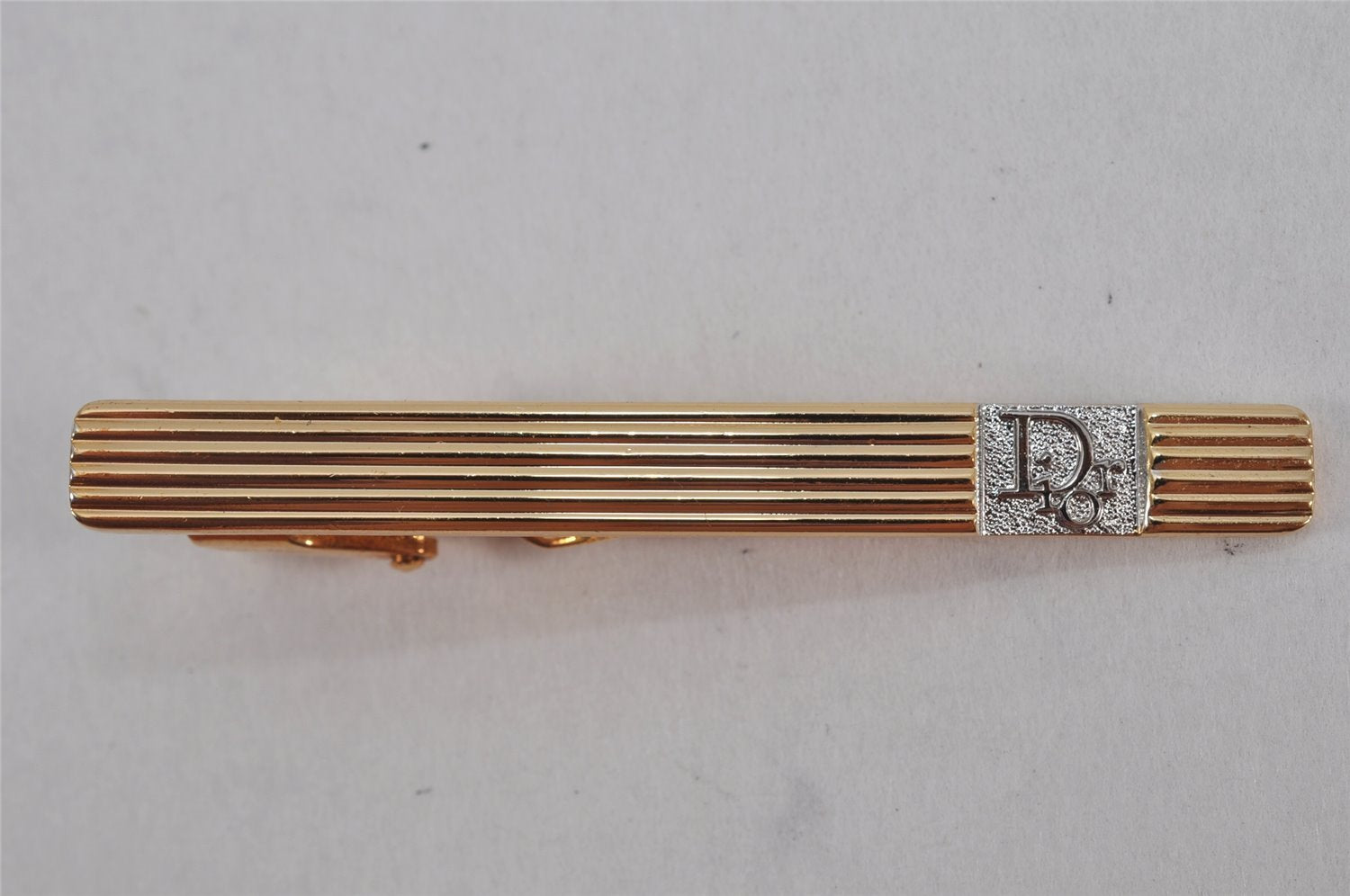 Authentic Christian Dior Vintage Tie Pin Gold Tone CD 0466K