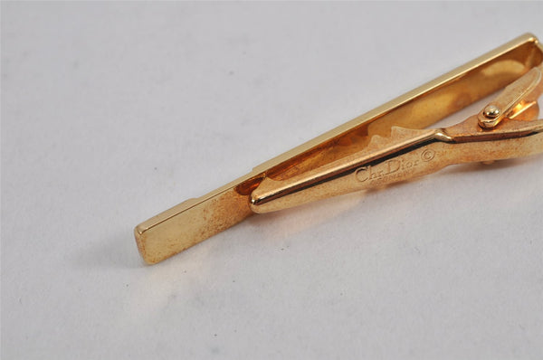 Authentic Christian Dior Vintage Tie Pin Gold Tone CD 0466K