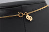 Authentic Christian Dior Gold Tone Chain Pendant Necklace CD 0468K